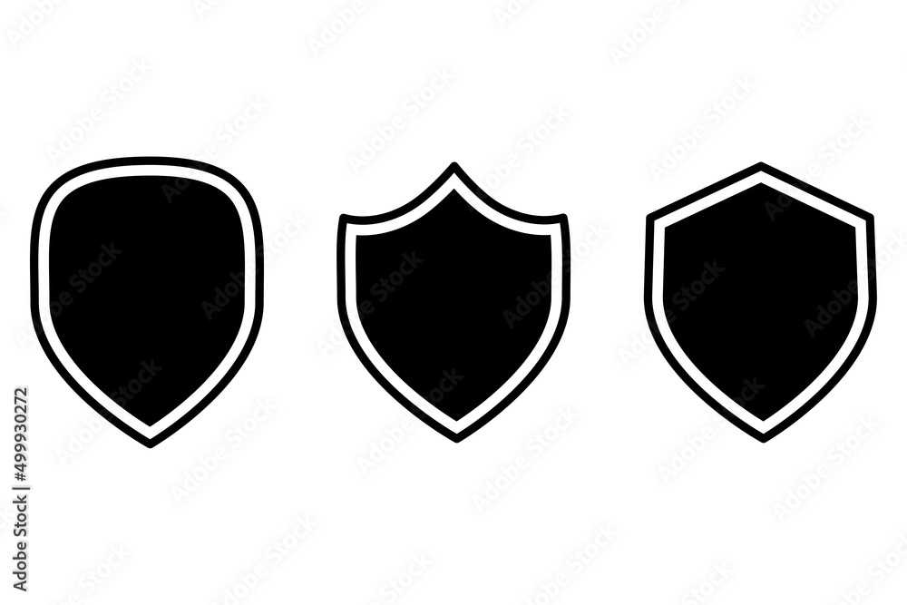 Retro flat set with black shields. Frame template. Old badge, label, logo template. Vector illustration. stock image. Retro flat set with black shields. Frame template. Old badge, label, logo template. Vector illustration. stock image.