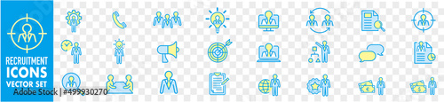 Set of recruitment vector Outline 