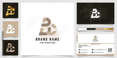 Letter Bc or Bwc monogram logo