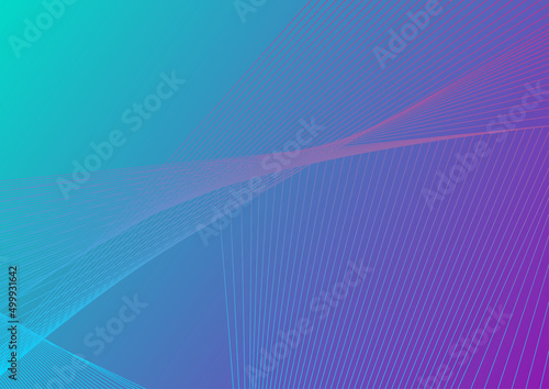 Blue purple lines abstract tech geometric background. Vector design