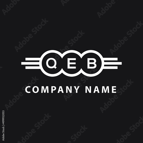 QEB  letter logo design on black background. QEB   creative initials letter logo concept. QEB  letter design.
