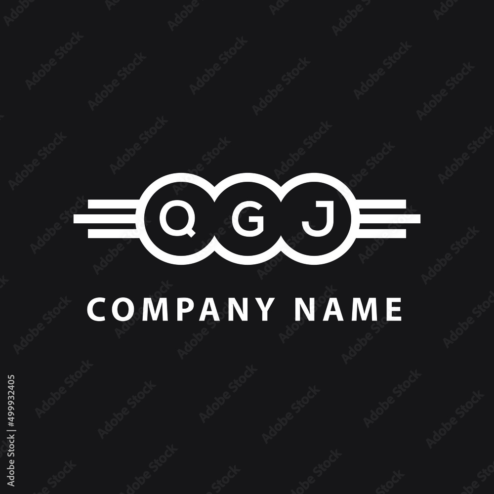QGJ  letter logo design on black background. QGJ  creative initials letter logo concept. QGJ  letter design. 
