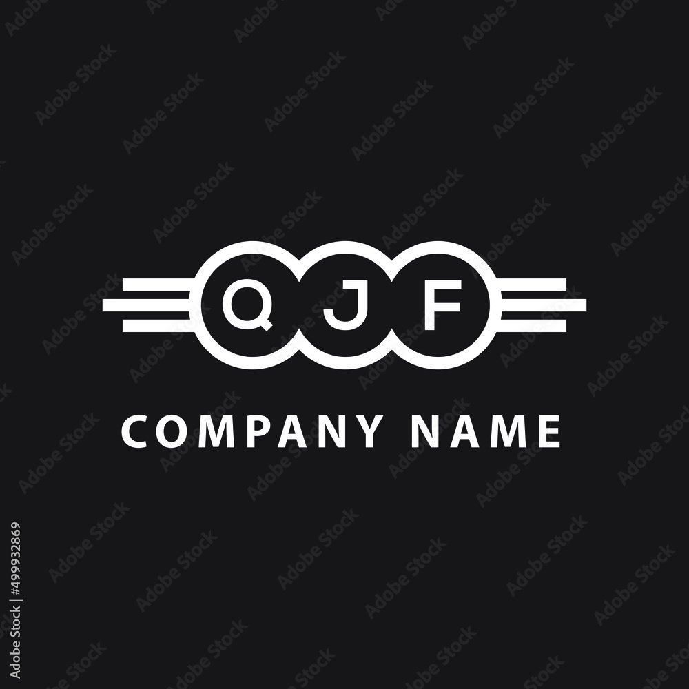 QJF letter logo design on black background. QJF creative initials letter logo concept. QJF letter design. QJF letter logo design on black background. QJF creative initials letter logo concept. QJF letter design.