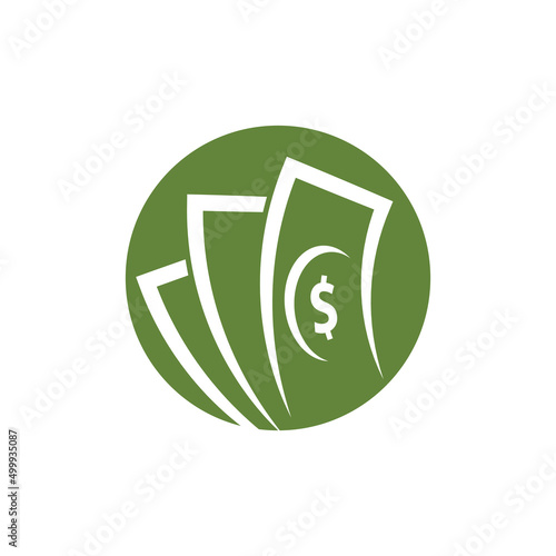 Money dollar vector logo