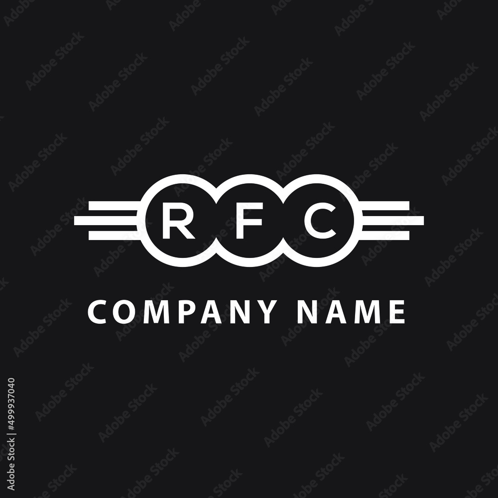 RFC letter logo design on black background. RFC creative initials letter logo concept. RFC letter design. RFC letter logo design on black background. RFC creative initials letter logo concept. RFC letter design.
