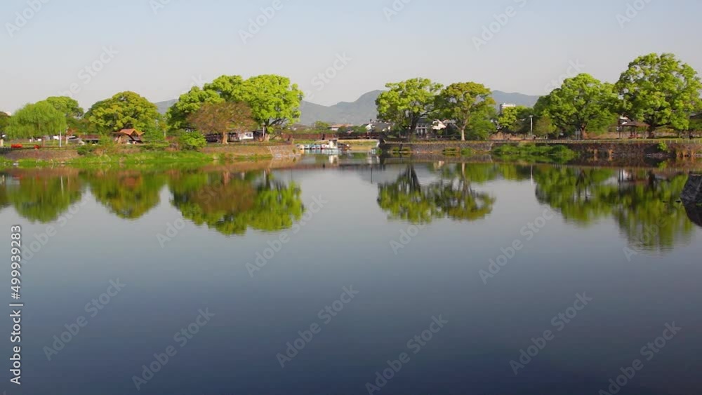 春の江津湖 朝日 春の江津湖 朝日