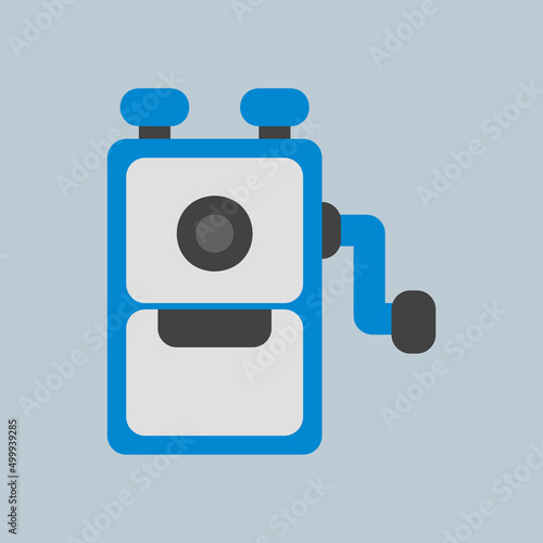 Pencil sharpener icon in flat style, use for website mobile app presentation