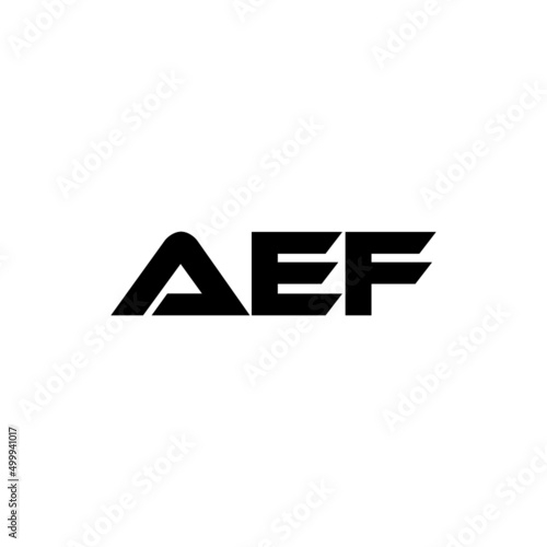 AEF letter logo design with white background in illustrator, vector logo modern alphabet font overlap style. calligraphy designs for logo, Poster, Invitation, etc.