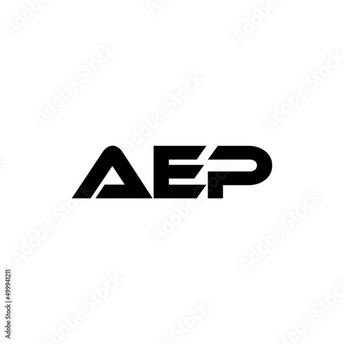 AEP letter logo design with white background in illustrator, vector logo modern alphabet font overlap style. calligraphy designs for logo, Poster, Invitation, etc.