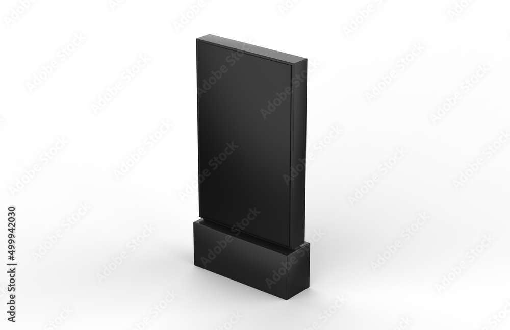 WiFi network Multi touch floor standing LCD ad display digital signage display touch monitor. 3d render illustration. WiFi network Multi touch floor standing LCD ad display digital signage display touch monitor. 3d render illustration.