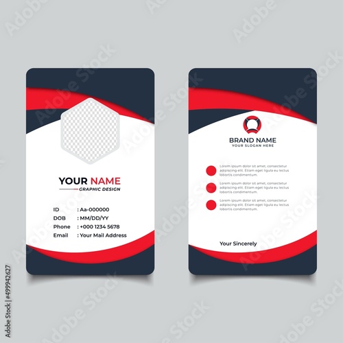 Modern and Clean Business id Card Template
