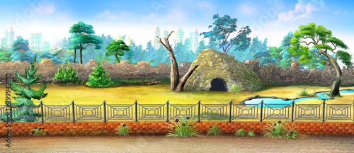 Photography Enclosure for wild animals in the zoo 04