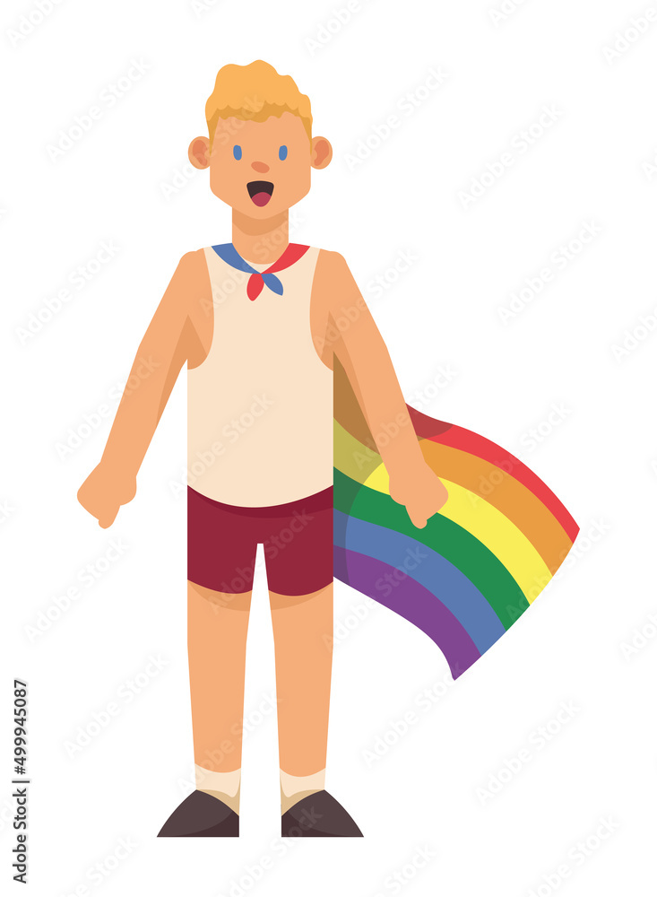 gay wearing lgtbiq cape gay wearing lgtbiq cape