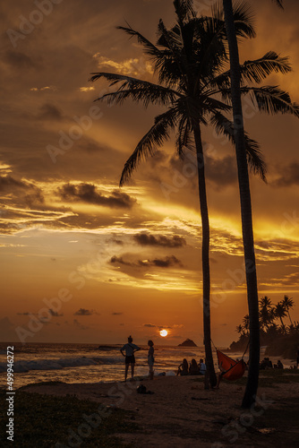 Sunset vibes at surf camp in Sri-Lanka