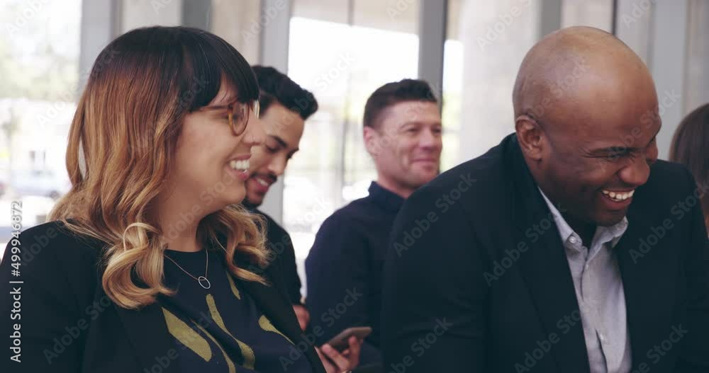 Somebody actually told a funny joke. 4k video footage of a group of businesspeople laughing during a conference. Somebody actually told a funny joke. 4k video footage of a group of businesspeople laughing during a conference.