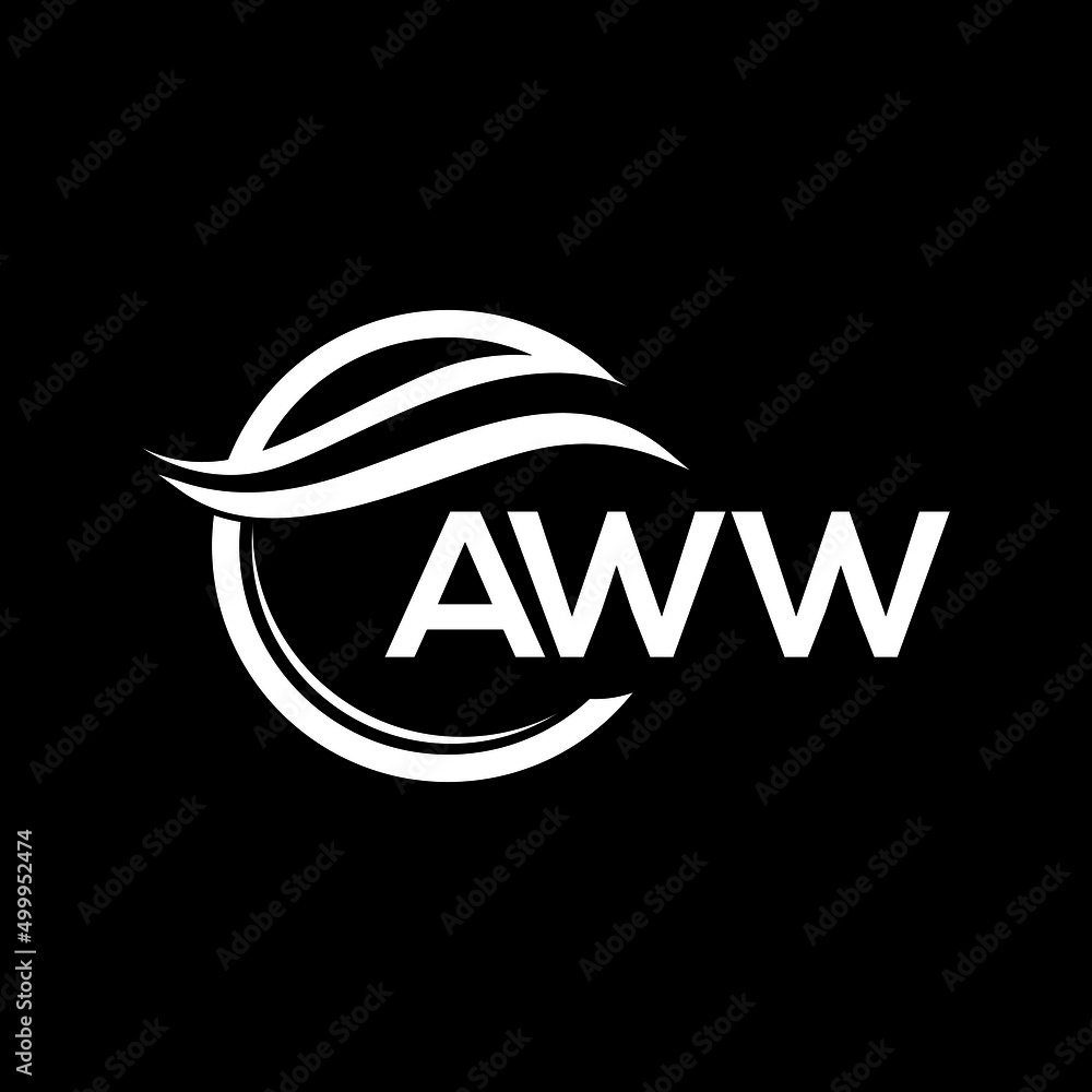 AWW letter logo design on black background. AWW creative initials letter logo concept. AWW letter design.
AWW letter logo design on black background. AWW creative initials letter logo concept. AWW letter design.