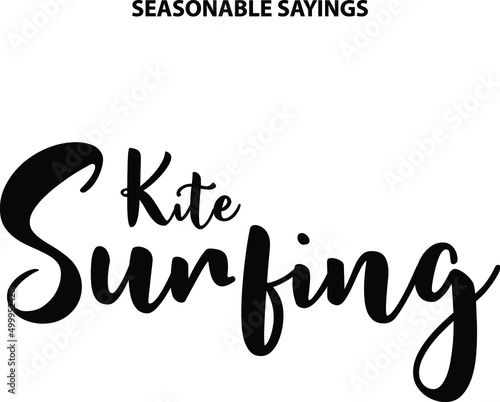 Kite Surfing Alphabetical Text 