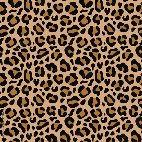 leopard pattern in cartoon style 