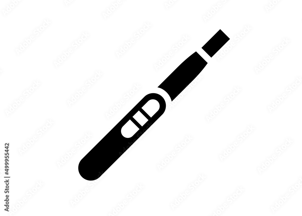 Pregnancy test. Simple illustration in black and white. Pregnancy test. Simple illustration in black and white.