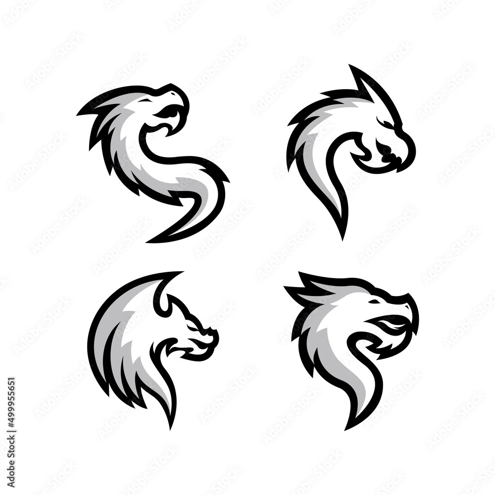 Dragon logo images illustration Dragon logo images illustration