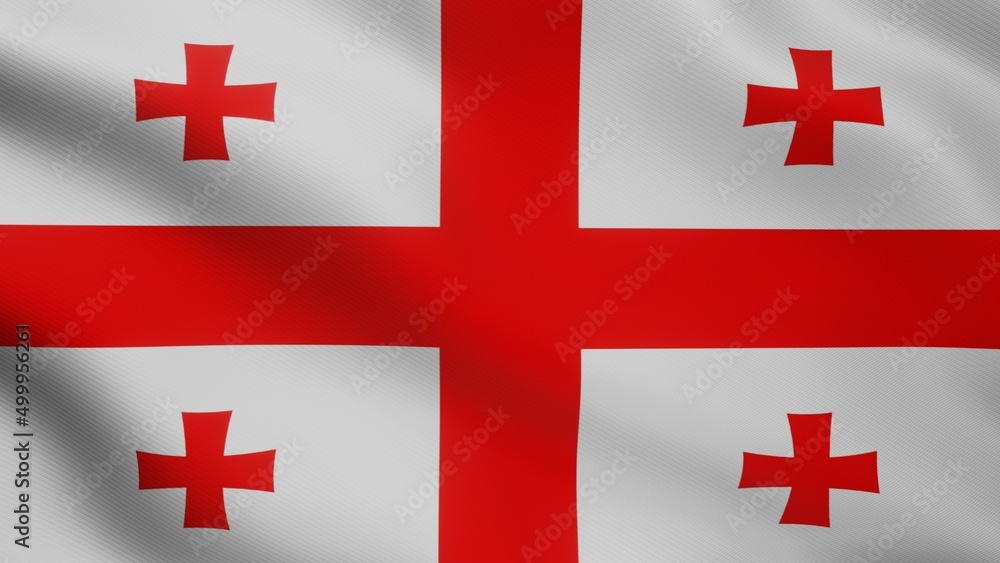 Realistic illustration of Georgian flag. Accurate dimensions and official colors. Symbol of patriotism and freedom. Realistic illustration of Georgian flag. Accurate dimensions and official colors. Symbol of patriotism and freedom.