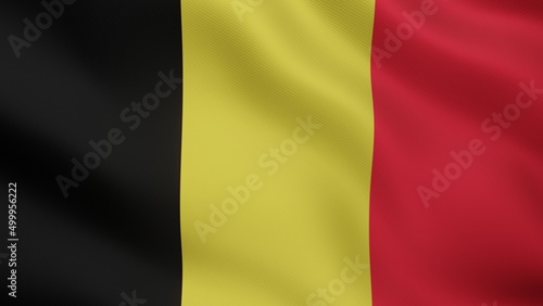  Realistic illustration of Belgian flag. Accurate dimensions and official colors. Symbol of patriotism and freedom.