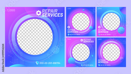 	Instagram post template of servicing cellphones and other electronic devices (ID: 499956264)