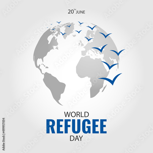 Vector Illustration of  World Refugee Day 
