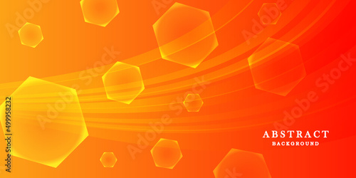 Abstract orange geometry background