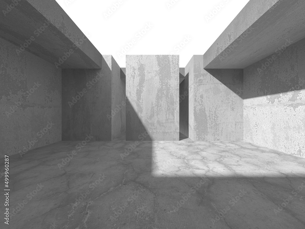 Abstract architecture background. Empty rough concrete interior Abstract architecture background. Empty rough concrete interior