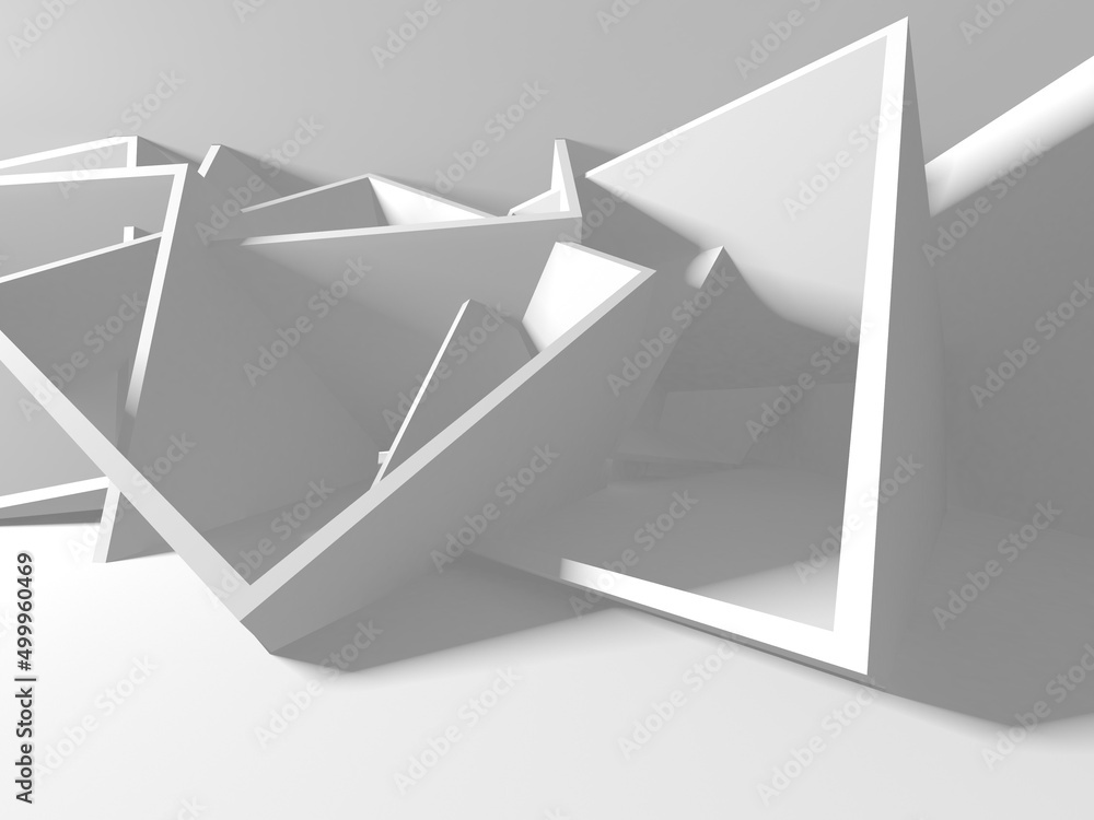 Fototapeta premium Abstract White Architecture Design Concept