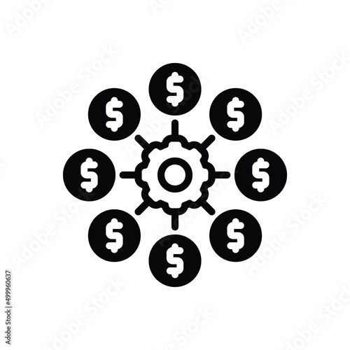 Black solid icon for affiliated