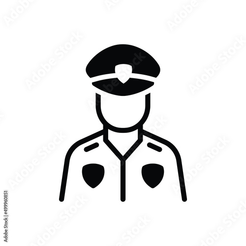 Black solid icon for guards