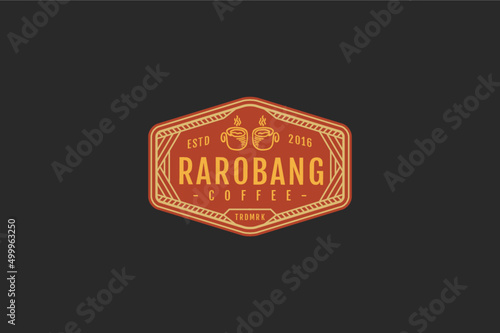 coffee badge vintage retro labels logo