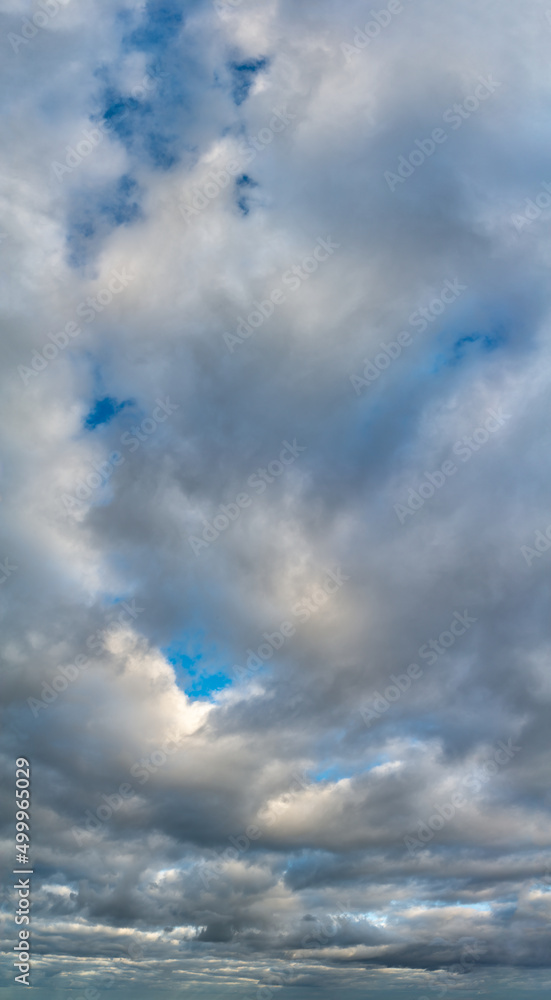 Fantastic soft thunderclouds, sky panorama Fantastic soft thunderclouds, sky panorama