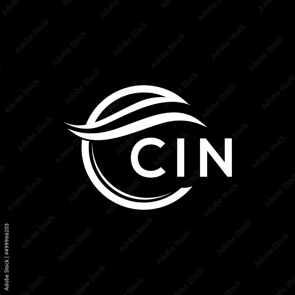 CIN letter logo design on black background. CIN creative initials letter logo concept. CIN letter design. CIN letter logo design on black background. CIN creative initials letter logo concept. CIN letter design.