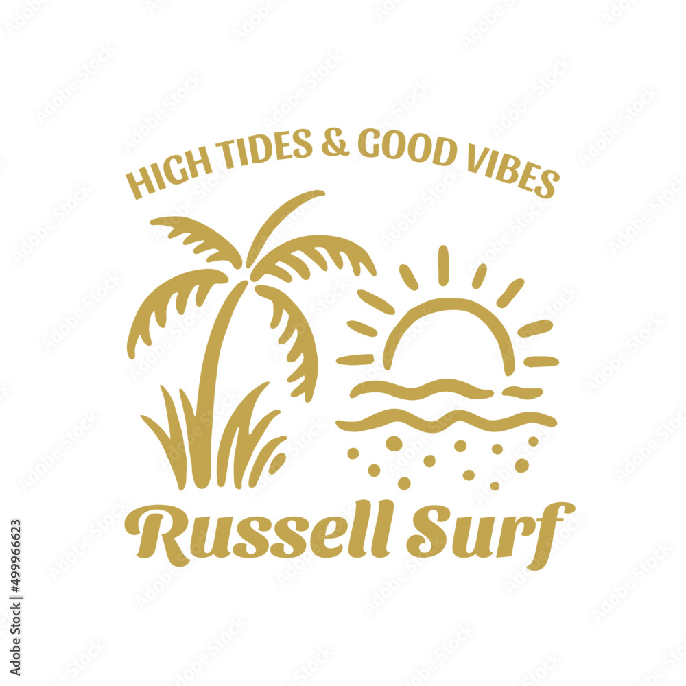 Obraz premium Surf Badge Design Logo