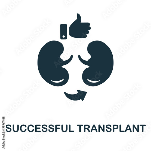 Successful Transplant flat icon. Colored element sign from transplantation collection. Flat Successful Transplant icon sign for web design, infographics and more.