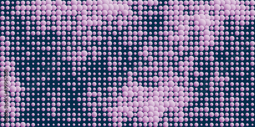 Abstract Purple Spotted Pattern - Geometric Mosaic Texture with Balls, Generative Art, Vector Background