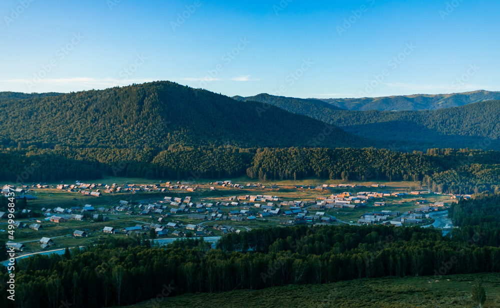 Morning sunrise in Hemu, Xinjiang Morning sunrise in Hemu, Xinjiang