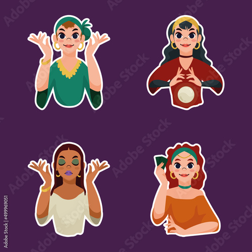 four women fortune teller