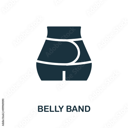 Belly Band icon. Monochrome simple Belly Band icon for templates, web design and infographics