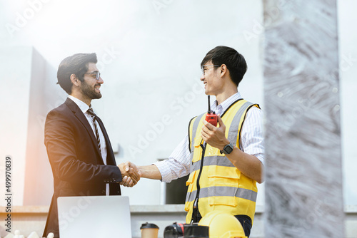 Wallpaper Mural Team Construction or engineering group and worker. Teamwork and determination to succeed. Safety hard hat to prevent accident while working Transport and Container Team. Concept Restart and new Normal Torontodigital.ca