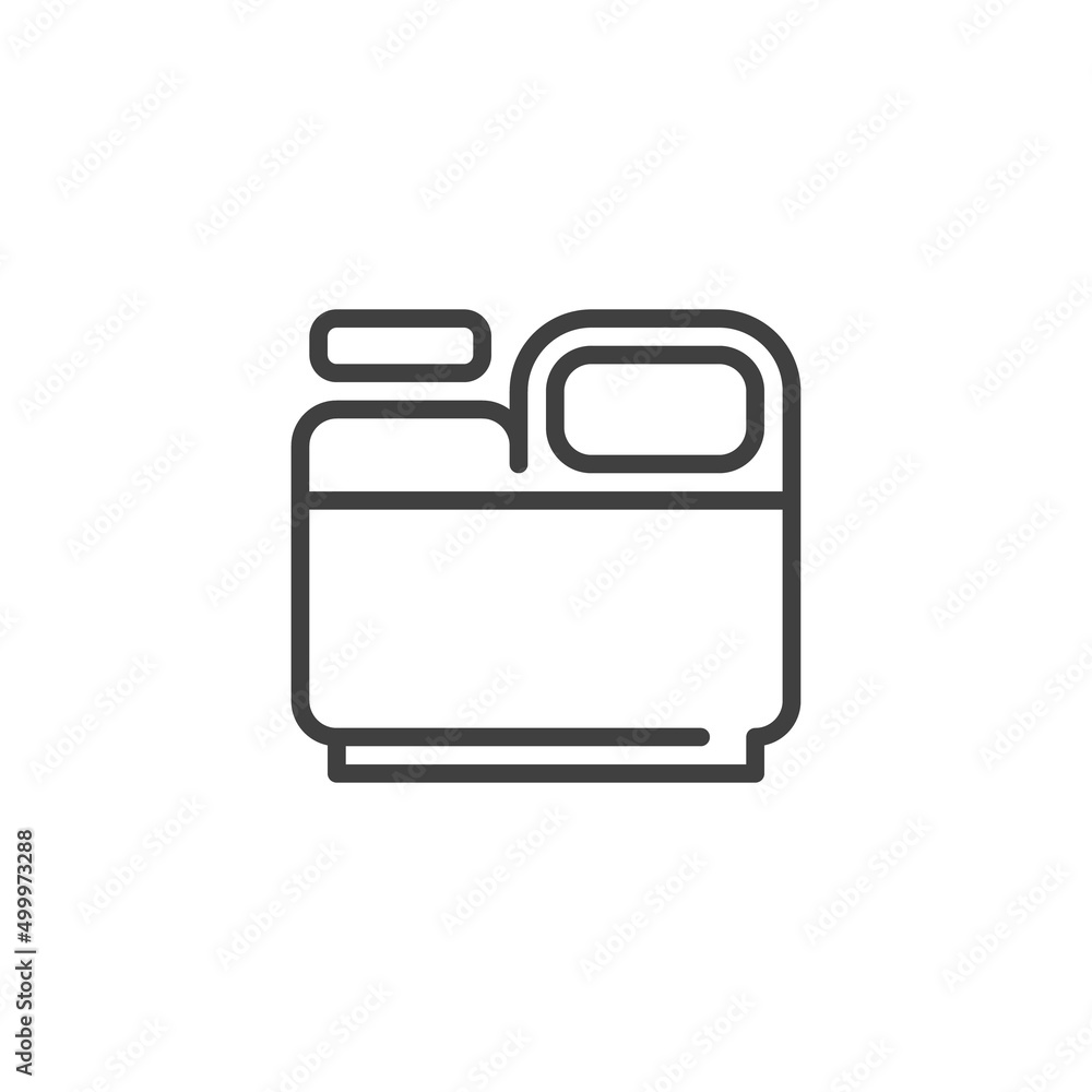 Fototapeta premium Jerrycan line icon