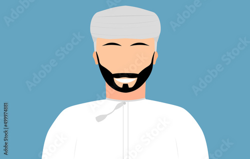 Arabic Man Character From Oman