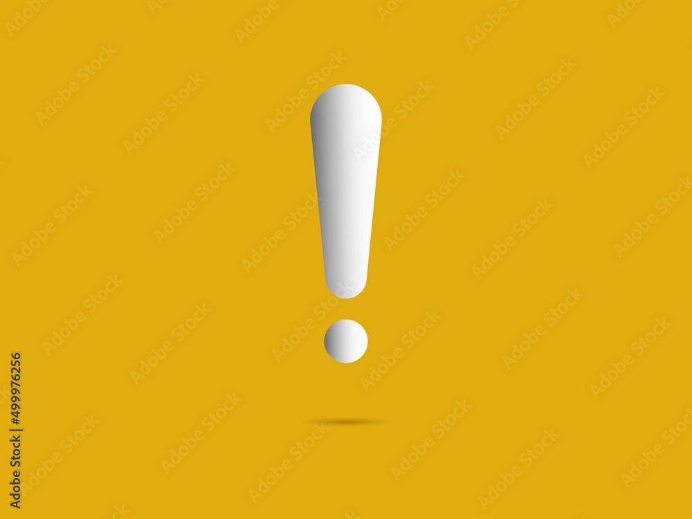Notification icon symbol on yellow background. Notification icon symbol on yellow background.