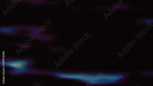 Wallpaper Mural Looped waves of colorful points. Digital data splash of point array. Futuristic smooth glitch UI element Torontodigital.ca