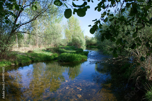rzeka krajobraz widok woda natura przyroda © Piotr
