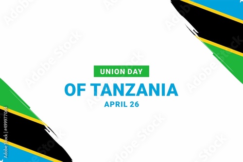 Union Day of Tanzania. Vector Illustration. The illustration is suitable for banners, flyers, stickers, cards, etc.