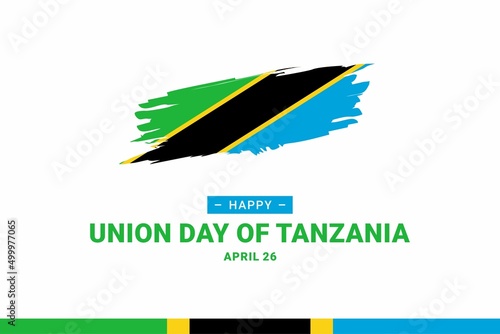 Union Day of Tanzania. Vector Illustration. The illustration is suitable for banners, flyers, stickers, cards, etc.